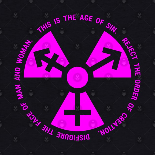 Trans Radiation - Papal Text - Fuchsia(-ish) by GenderConcepts